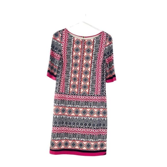 Eliza J pink , blue , purple tribal pattern short sleeve size 6 - Picture 2 of 8